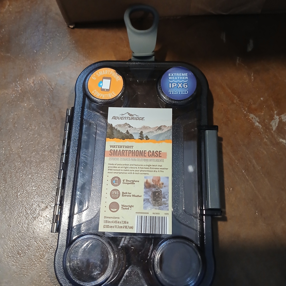 Black Watertight Smartphone Case